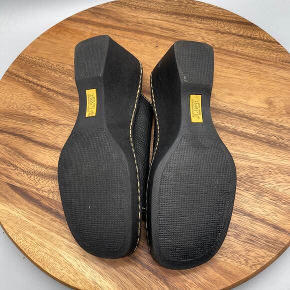 Born Sandals Womens Size 9 M Black Leather Comfort Casual Going Out Slipon Shoes - Picture 7 of 9